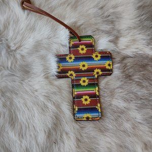 Custom leather cross